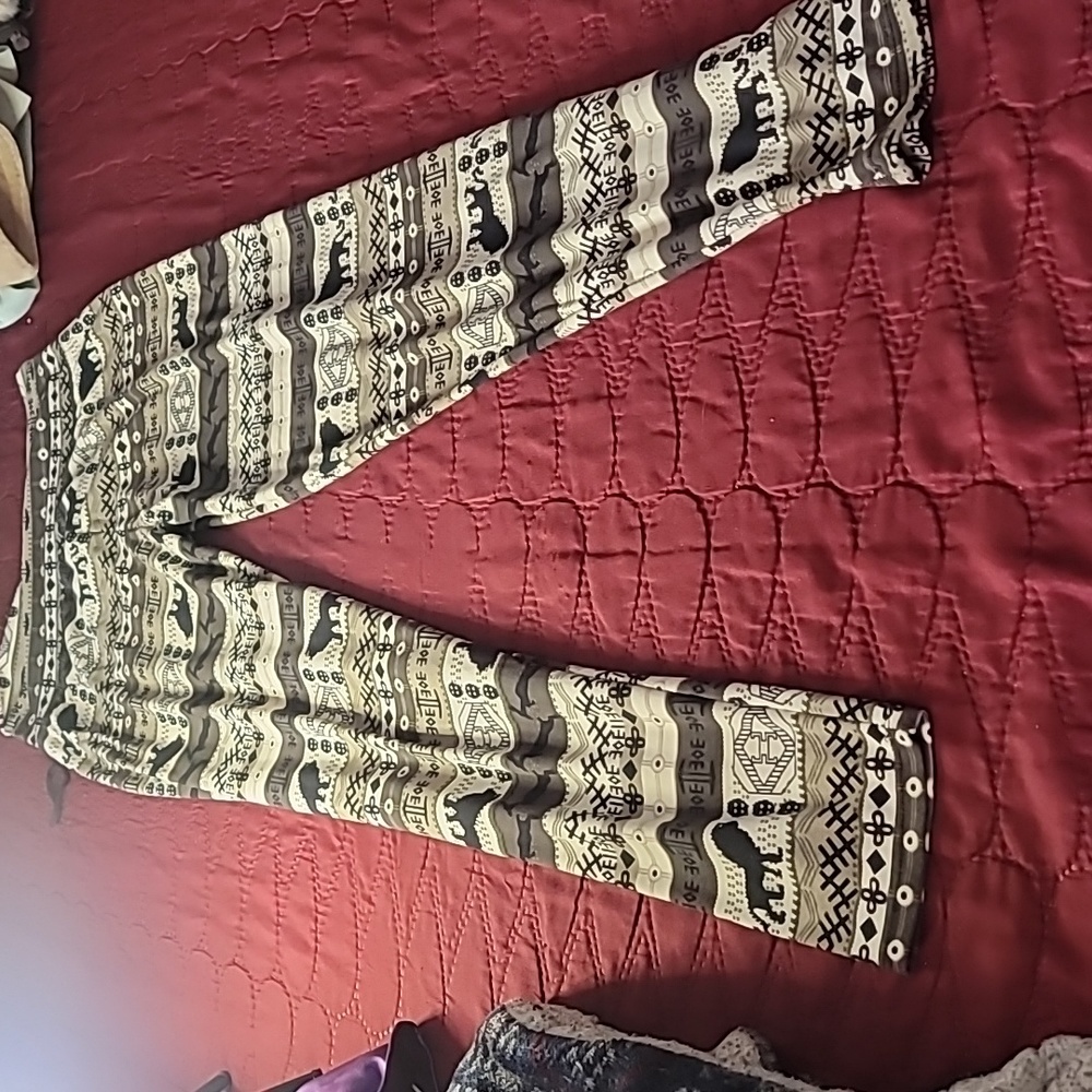 Animal printed pants